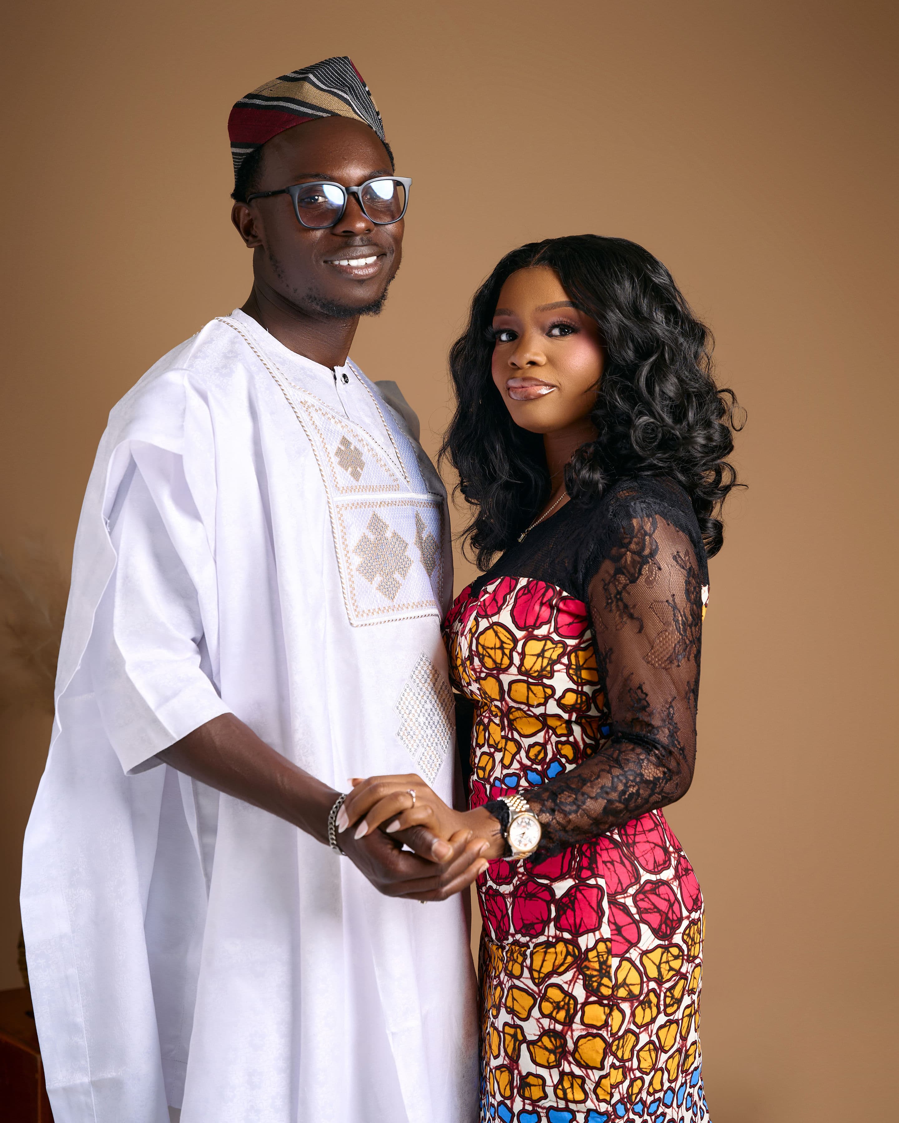 Ayo and Ola together on a Pre-wedding shoot