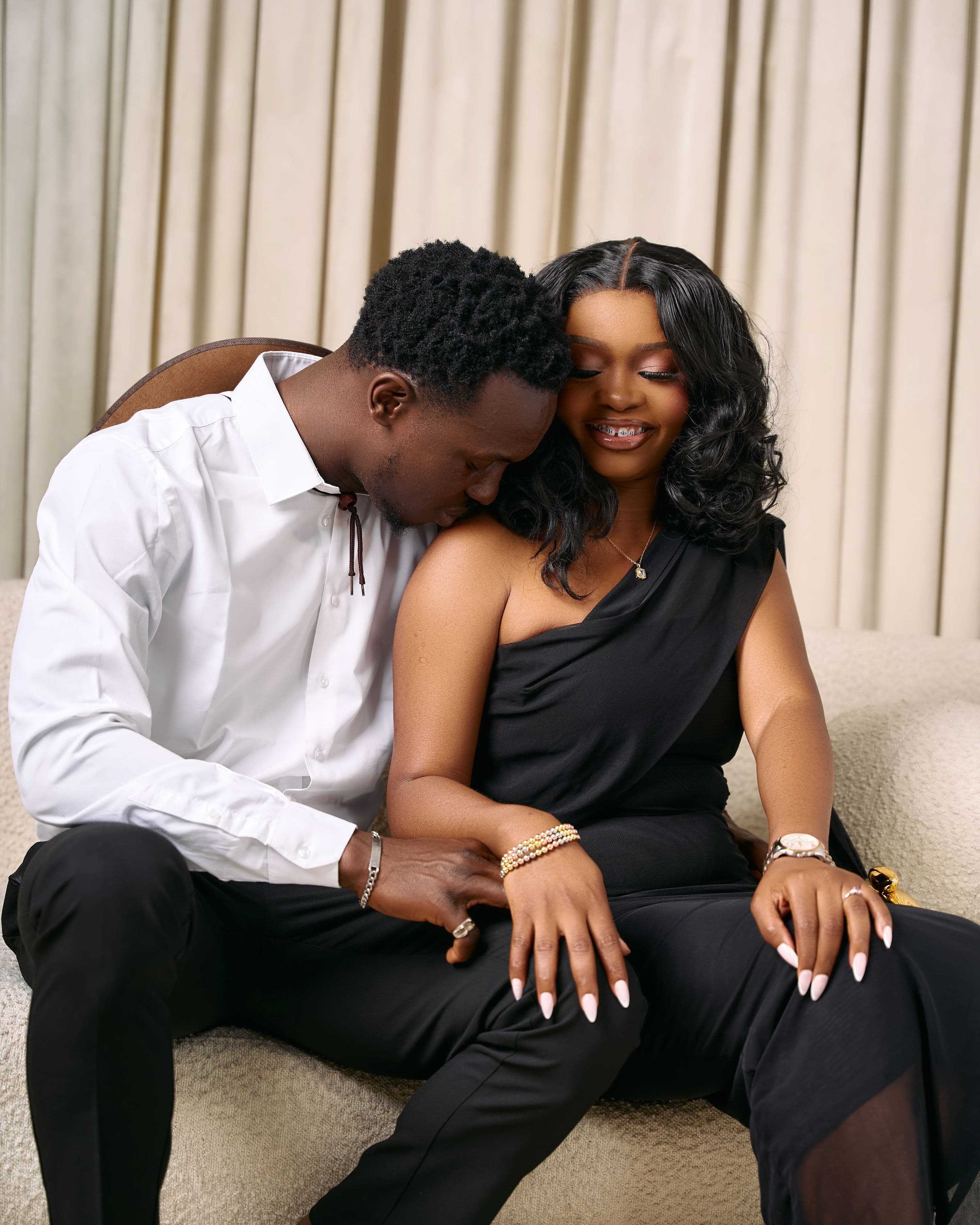Ayo and Ola together on a Pre-wedding shoot